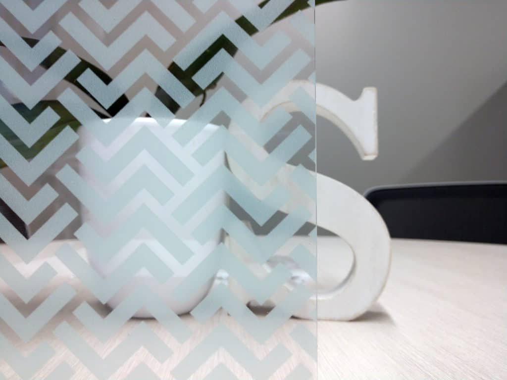 architectural film of blue waves